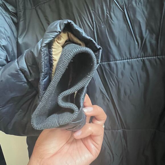 Abercrombie & Fitch Ultra Puffer Insulated Waterproof Hooded Men's M Navy Blue - Picture 6 of 12